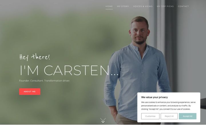 Screenshot of carstenlackner.com