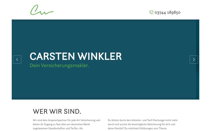 Screenshot of carstenwinkler.de