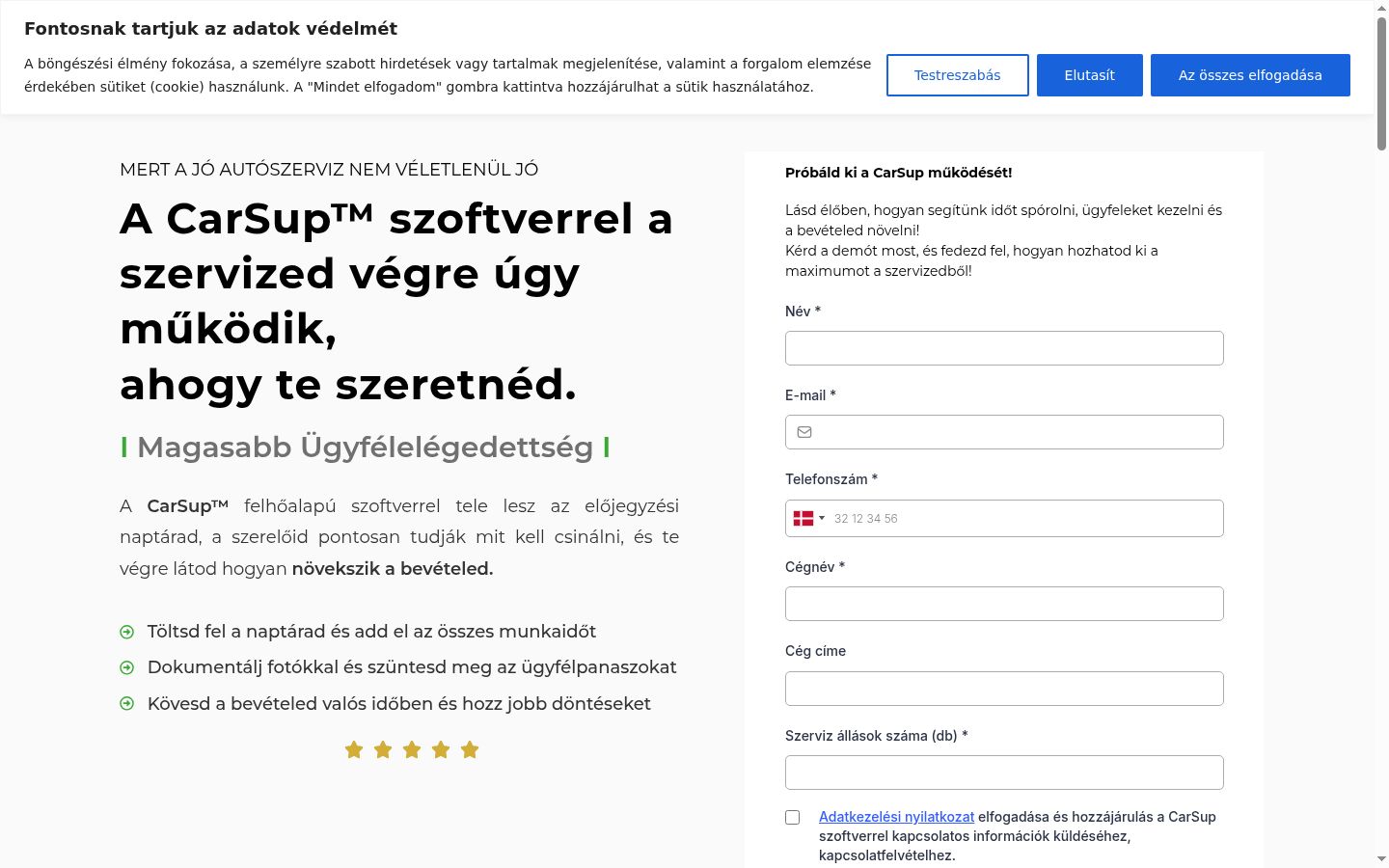 Capture d'écran de la bannière de consentement affichée avant toute interaction