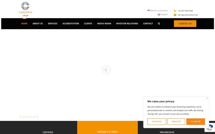 Screenshot of carsurin.com
