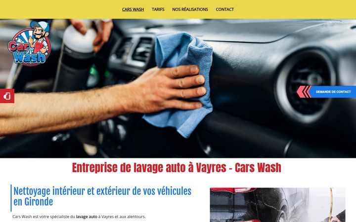 Screenshot of carswash33.fr