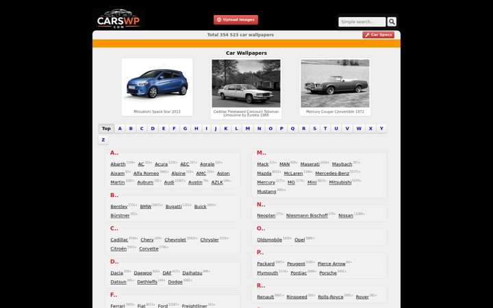 Screenshot of carswp.com