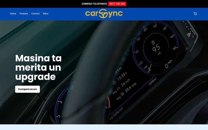 Screenshot of carsync.ro