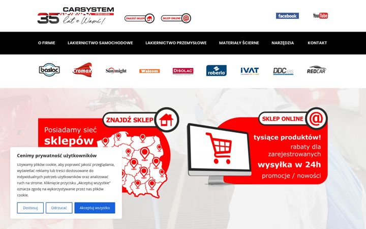 Snímek obrazovky carsystem-wschod.pl