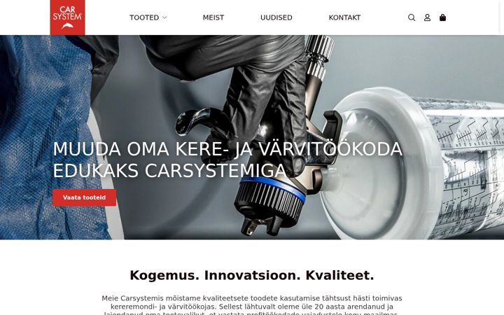 Screenshot of carsystem.ee