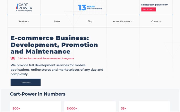 Screenshot of cart-power.com