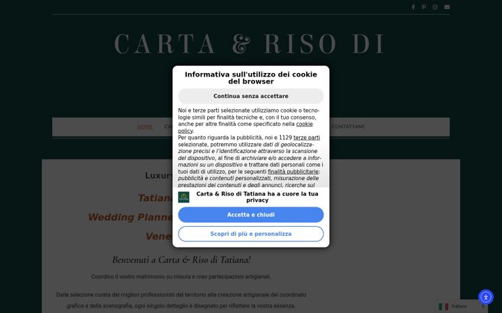 Screenshot of cartaerisoditatiana.com