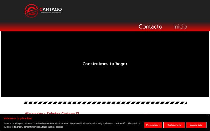 Screenshot of cartagoconstrucciones.es