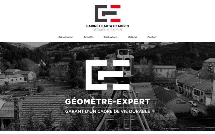 Screenshot of cartamorin-geometres.fr