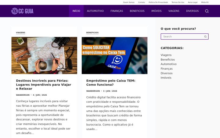 Screenshot of cartaodecreditoguia.com.br