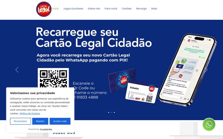 Screenshot of cartaolegal.com