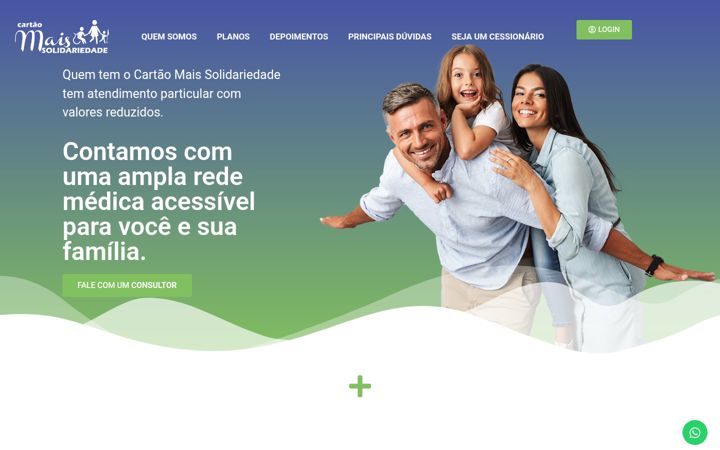 Screenshot of cartaomaissolidariedade.com.br