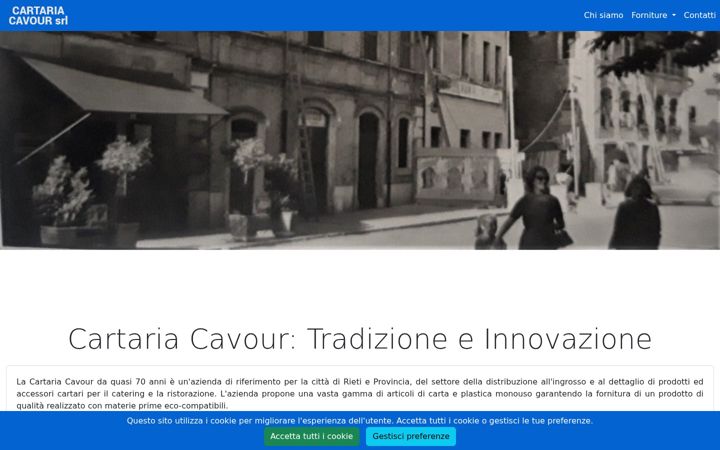 Screenshot of cartariacavour.it