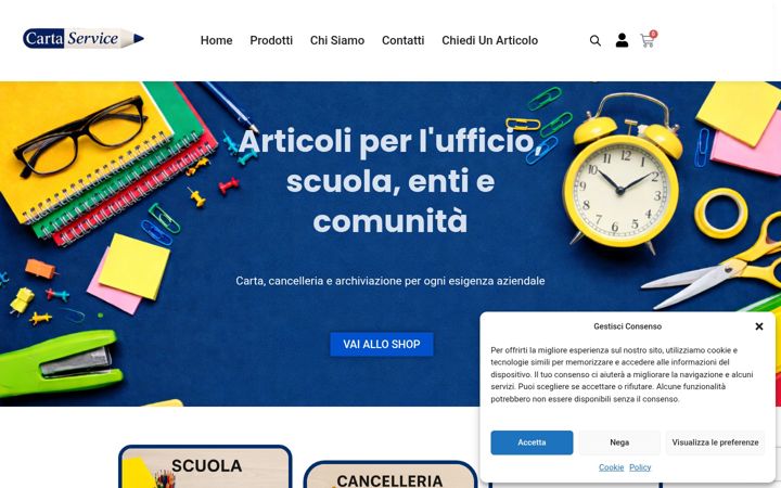 Screenshot of cartaservice.it