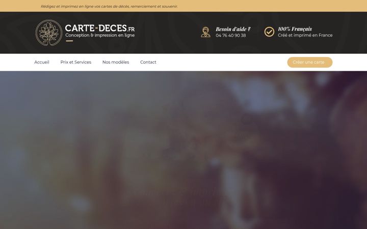 Screenshot of carte-deces.fr