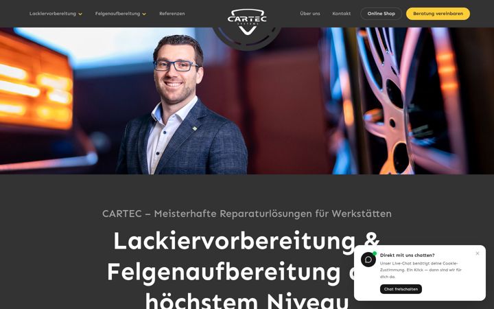Screenshot of cartec-systems.de