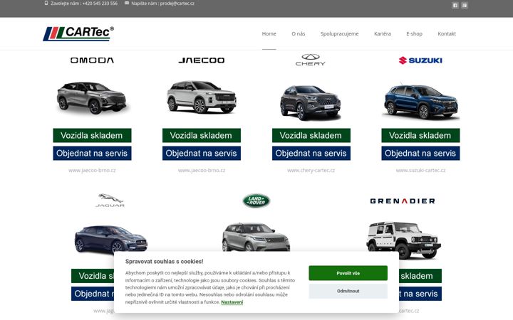 Screenshot of cartec.cz