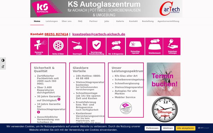 Screenshot of cartech-aichach.de