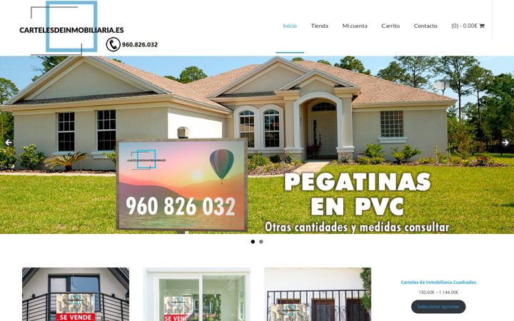 Screenshot of cartelesdeinmobiliaria.es