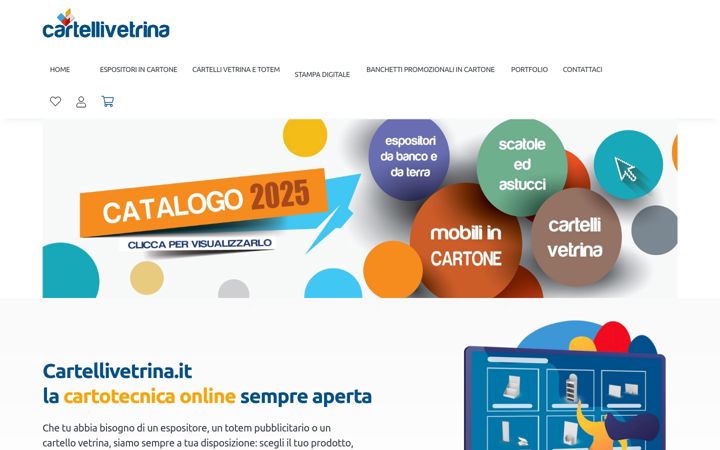 Captură de ecran a cartellivetrina.it