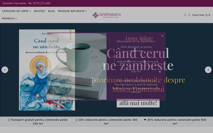Screenshot of carteortodoxa.ro