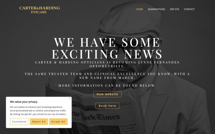 Screenshot of carterandharding.com