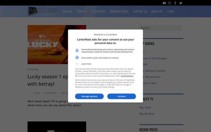 Screenshot of cartermatt.com