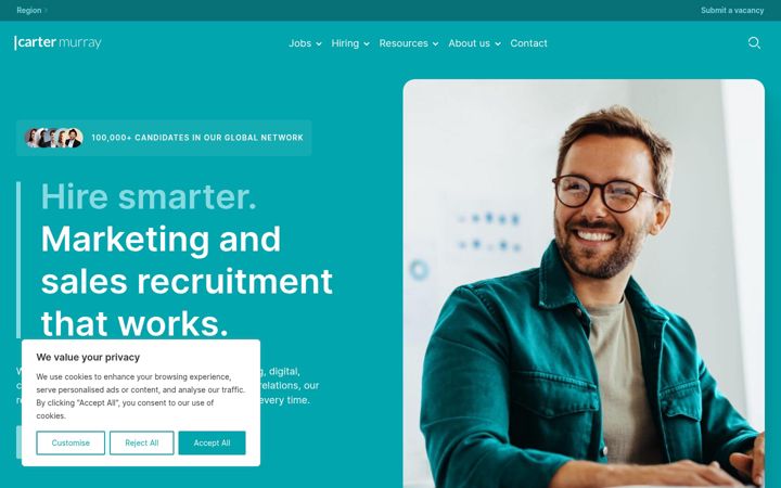 Screenshot of cartermurray.com