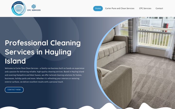 Screenshot of carterpureclean.co.uk