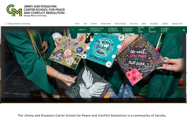 Screenshot von carterschool.gmu.edu