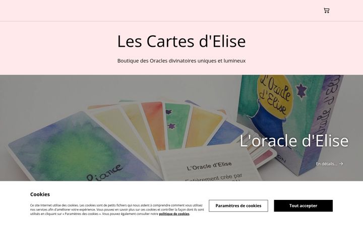 Screenshot of cartesdelise.fr