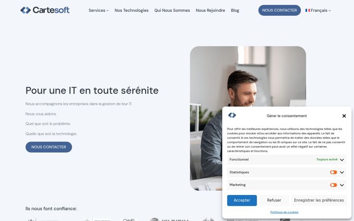 Screenshot of cartesoft.lu