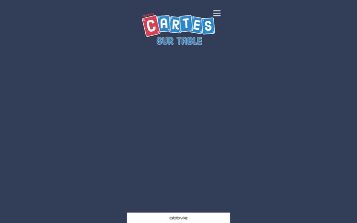 Screenshot of cartessurtable-vhc.fr