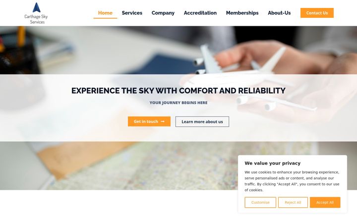 Screenshot of carthagesky.com