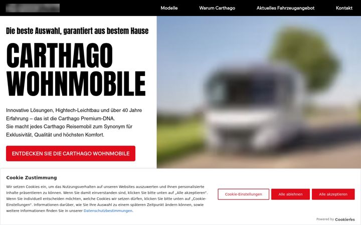 Screenshot of carthago-wohnmobil-kaufen.de