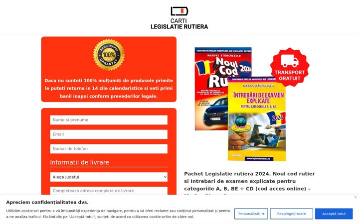 Screenshot of carti-legislatie-rutiera.ro