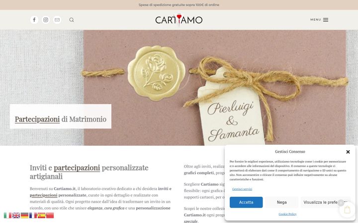 Screenshot of cartiamo.it