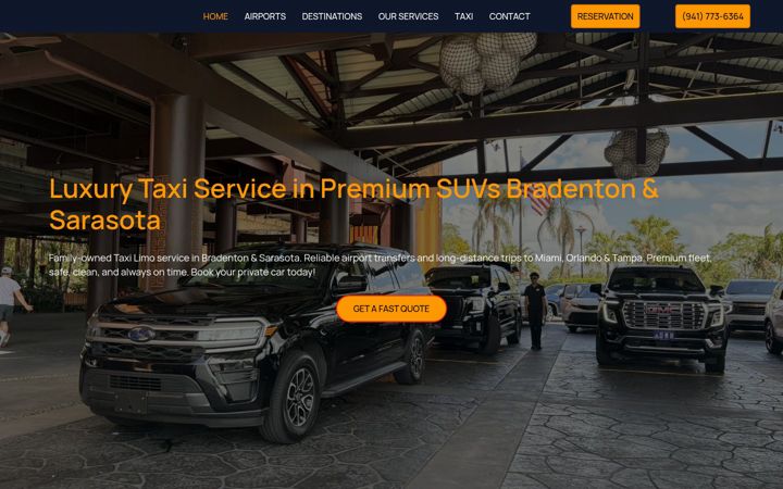 Screenshot of cartierlimousineservices.com