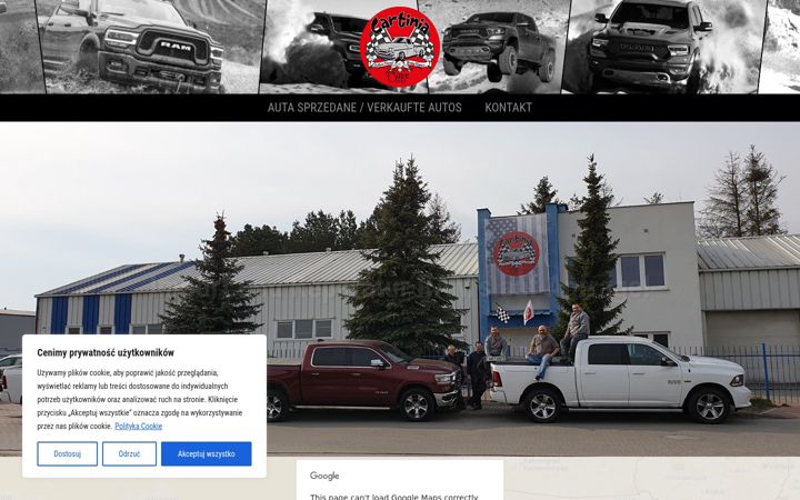 Screenshot of cartinia.com.pl