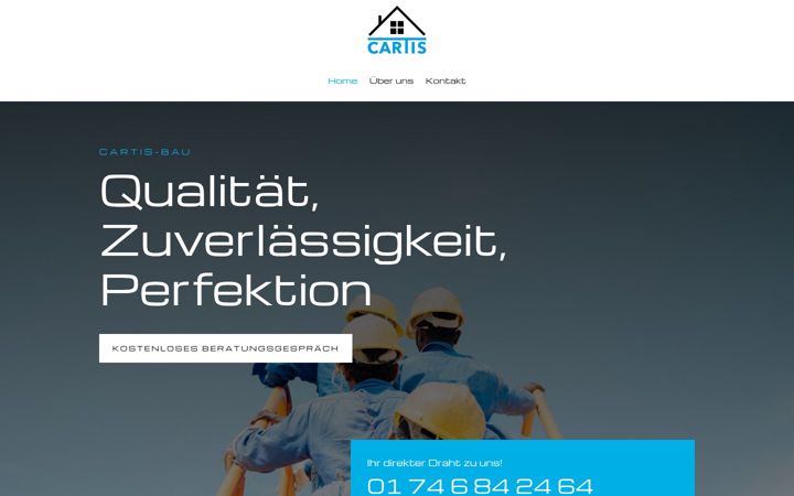 Screenshot of cartis-bau.de