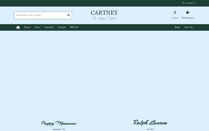 Zrzut ekranu cartney.nl