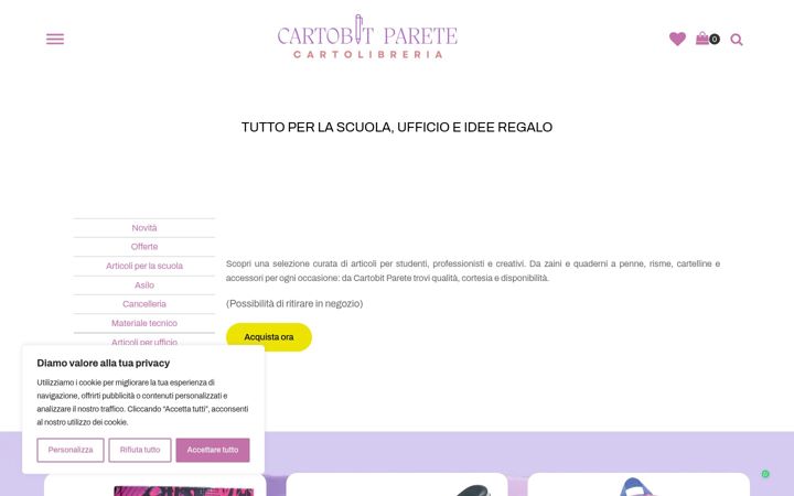 Snímek obrazovky cartobitparete.it