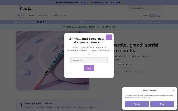 Screenshot of cartofun.it