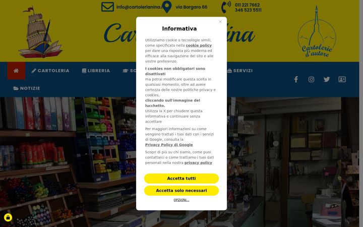 Ekrano kopija cartolerianina.it