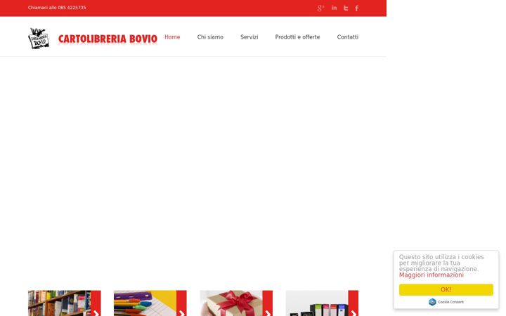 Ekrano kopija cartolibreriabovio.it