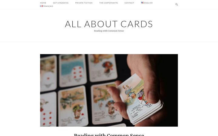 Screenshot of cartomancier.com