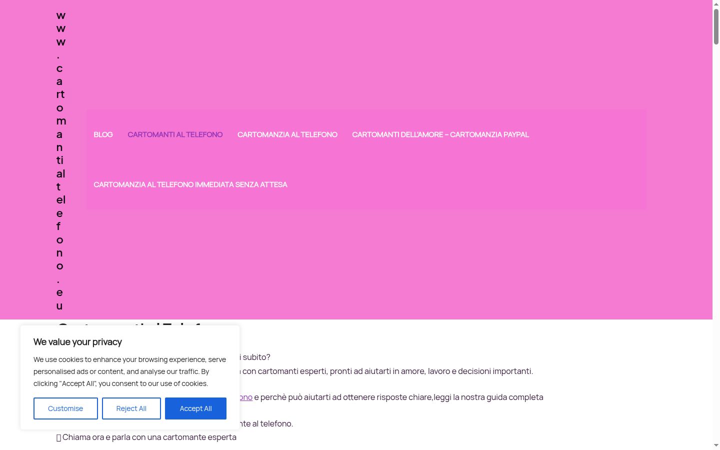 Screenshot tal-banner tal-kunsens muri qabel kwalunkwe interazzjoni