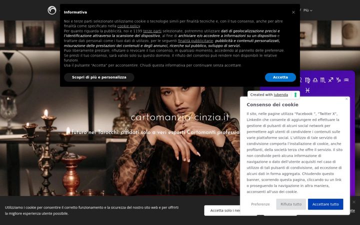 Ekrano kopija cartomanzia-cinzia.it