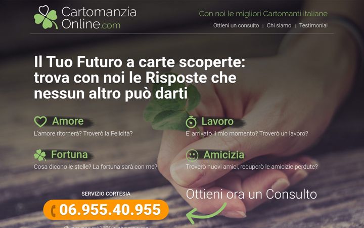 Screenshot of cartomanzia-online.com