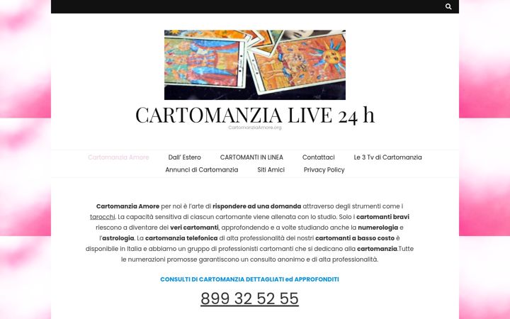 Screenshot of cartomanziaamore.org